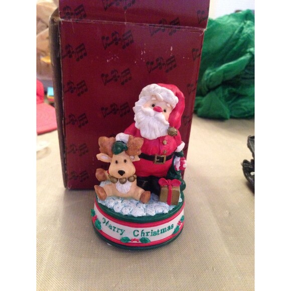 San Francisco Music Box Co Merry Christmas Mini Figurine 31-29230-6-00 Santa - Picture 1 of 5